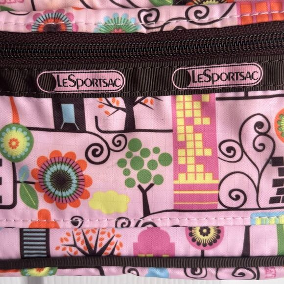 Lesportsac Mini Floral Poodle Bag Vacation Small Handbag Crossbody or Shoulder - Picture 3 of 10